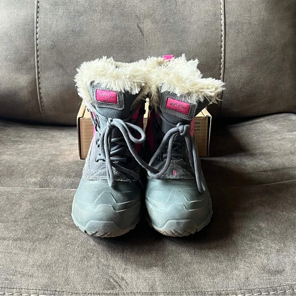 The North Face Kids' Fuchsia and Gray Snow‎ Boots